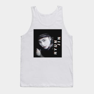 SK Hyunjin Dark Glitch Effect Tank Top